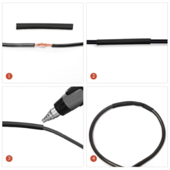 Funecobikes 127 Tubes Thermorétractables Pour L'étanchéité Des Fils électriques Sur Vélo -Sonnettes et klaxons pour vélo Soldes 127 tubes thermoretractables pour l etancheite des fils electriques sur velo 3