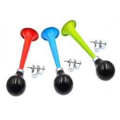 ATOO 3 Klaxons A Poire Colorés - Orange / Bleu / Vert