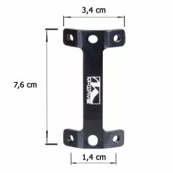 M-Wave Adaptateur Double Porte-bidon Pour Vélo -Sonnettes et klaxons pour vélo Soldes adaptateur double porte bidon pour velo 2