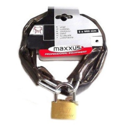 Maxxus Antivol à Chaîne Avec Cadenas + 3 Clefs