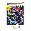 Autocollant Cycliste Réflechissant Rainette Black Dinos