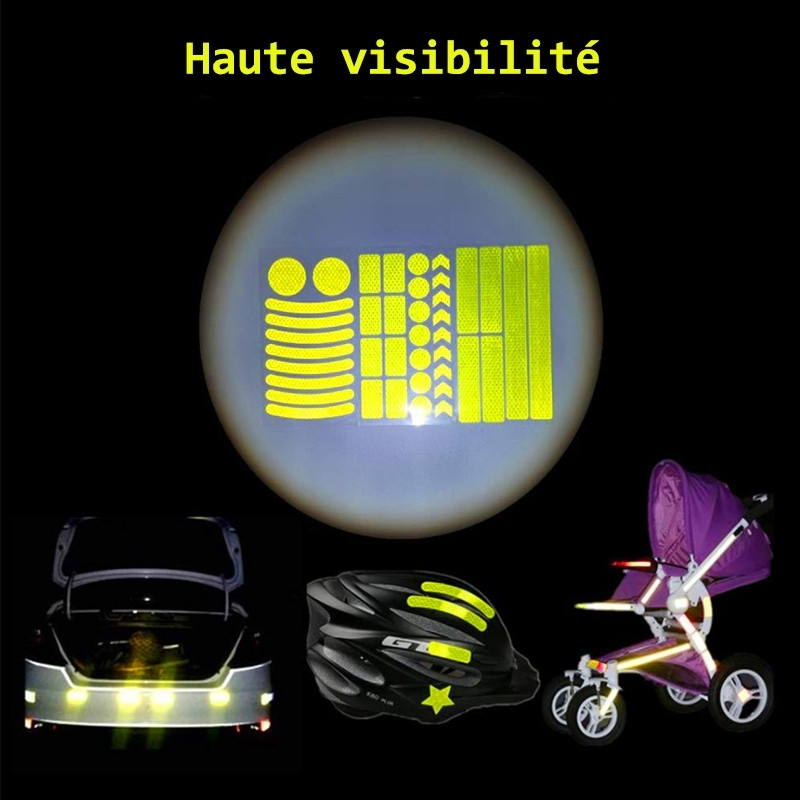 Vélo Original Autocollant Réfléchissant Pour Cadre Et Roue De Vélo, 42 Pièces 3 Vélo Original Autocollant Réfléchissant Pour Cadre Et Roue De Vélo, 42 Pièces – Image 3