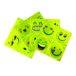 Vélo Original Autocollants Réfléchissants Mignon Souriant Pour Vélo Enfant