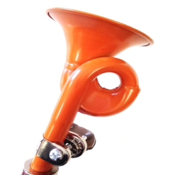 Funecobikes Avertisseur Sonore Trompette Pour Vélo - Orange -Sonnettes et klaxons pour vélo Soldes avertisseur sonore trompette pour velo orange 1