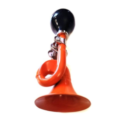 Funecobikes Avertisseur Sonore Trompette Pour Vélo - Orange -Sonnettes et klaxons pour vélo Soldes avertisseur sonore trompette pour velo orange 2