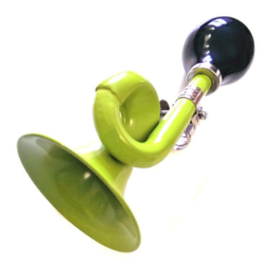 Messingschlager Avertisseur Sonore Trompette Pour Vélo - Vert -Sonnettes et klaxons pour vélo Soldes avertisseur sonore trompette pour velo vert 2