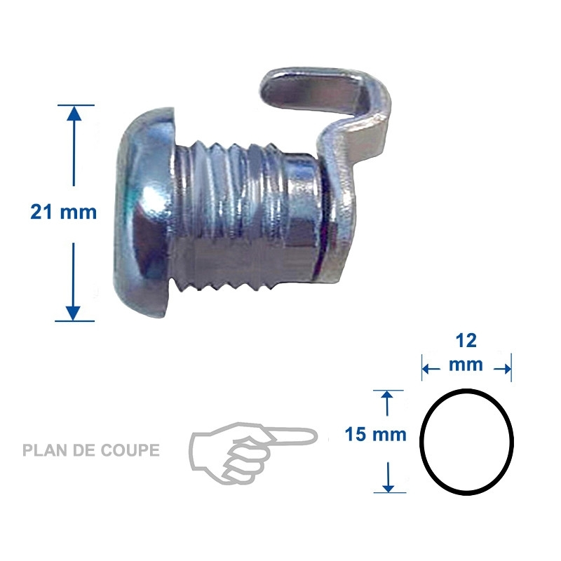 Barillet Pour Top Case Vélo M-Wave 2 Barillet Pour Top Case Vélo M-Wave – Image 2