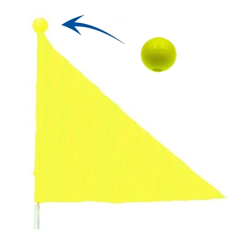 Funecobikes Boule Protège Drapeau De Sécurité Pour Vélo Et Remorque 2 Funecobikes Boule Protège Drapeau De Sécurité Pour Vélo Et Remorque – Image 2