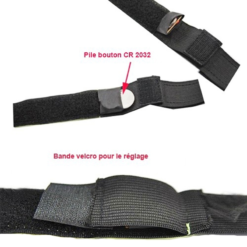 Maxxus Brassard De Sécurité Avec LEDs Clignotant Pour Vélo Ou Jogging -Sonnettes et klaxons pour vélo Soldes brassard de securite avec leds clignotant pour velo ou jogging 4