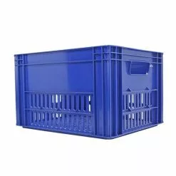 Hooodie Caisse Plastique Bleu Sur Porte-bagage Vélo - Large