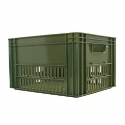 Hooodie Caisse Plastique Kaki Sur Porte-bagage Vélo - Large