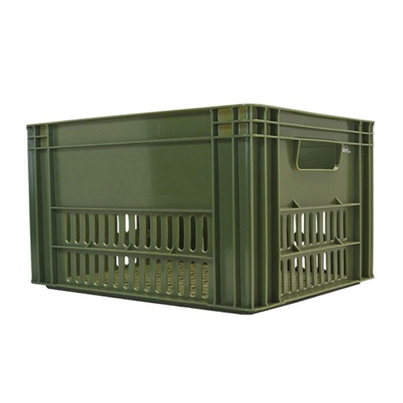 Hooodie Caisse Plastique Kaki Sur Porte-bagage Vélo - Large 1 Hooodie Caisse Plastique Kaki Sur Porte-bagage Vélo - Large