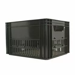 Hooodie Caisse Plastique Noir Sur Porte-bagage Vélo - Large