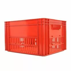 Hooodie Caisse Plastique Rouge Sur Porte-bagage Vélo - Large