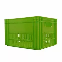 Hooodie Caisse Plastique Verte Sur Porte-bagage Vélo - Large