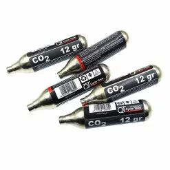 QT Cycletech Cartouches Non Filetées CO2 12 Gr - Par 5 -Sonnettes et klaxons pour vélo Soldes cartouches non filetees co2 12 gr par 5 2
