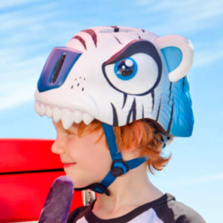 Casque Vélo Enfant Tigre Blanc Crazy Safety -Sonnettes et klaxons pour vélo Soldes casque velo enfant tigre blanc crazy safety 2