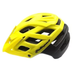 Casque VTT POLISPORT E3 Jaune Fluo - Noir Mat - Tailles M Ou L