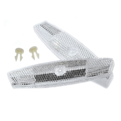 Funecobikes Catadioptres Blanc Pour Roue De Vélo -Sonnettes et klaxons pour vélo Soldes catadioptres blanc pour roue de velo 2