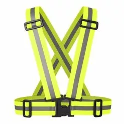 WOWOW Ceinture Jaune Réfléchissante Réglable Pour Piéton Ou Cycliste -Sonnettes et klaxons pour vélo Soldes ceinture jaune reflechissante reglable pour pieton ou cycliste 2