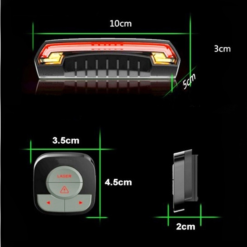 Meilan Clignotants LED Faisceau Laser USB Pour Vélo -Sonnettes et klaxons pour vélo Soldes clignotants led faisceau laser usb pour velo 4