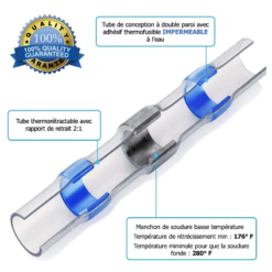 Fasi-bike Coffret 500 Manchons Thermo-soudable Auto Soudeur étanche -Sonnettes et klaxons pour vélo Soldes coffret 500 manchons thermo soudable auto soudeur etanche 3