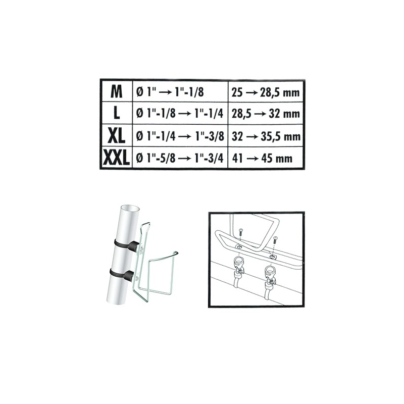 Collier De Fixation Pour Porte-bidon - Zefal GIZMO - Taille M 2 Collier De Fixation Pour Porte-bidon - Zefal GIZMO - Taille M – Image 2