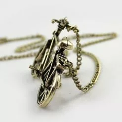 Funecobikes Collier Long Avec Pendentif Vélo Pour Femme -Sonnettes et klaxons pour vélo Soldes collier long avec pendentif velo pour femme 1