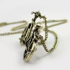 Funecobikes Collier Long Avec Pendentif Vélo Pour Femme -Sonnettes et klaxons pour vélo Soldes collier long avec pendentif velo pour femme 3