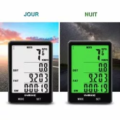 Vélo Original Compteur 22 Fonctions Sans Fil étanche Et Rétroéclairé Pour Vélo -Sonnettes et klaxons pour vélo Soldes compteur 22 fonctions sans fil etanche et retroeclaire pour velo 1