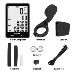 Vélo Original Compteur 22 Fonctions Sans Fil étanche Et Rétroéclairé Pour Vélo -Sonnettes et klaxons pour vélo Soldes compteur 22 fonctions sans fil etanche et retroeclaire pour velo 5