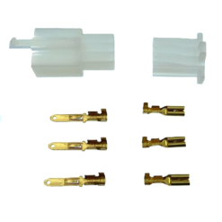 Vélo Original Connecteur Plastique 3 Fiches Male Et Femelle Avec Cosses