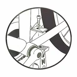 Vélo Original Contre Plaque Avec Vis Pour Béquille Centrale De Vélo -Sonnettes et klaxons pour vélo Soldes contre plaque avec vis pour bequille centrale de velo 5