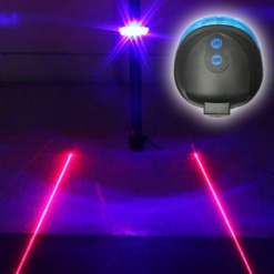 Funecobikes Eclairage Arrière Bleu Pour Vélo Avec Laser