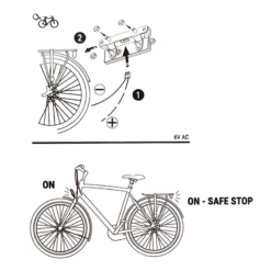 Eclairage Arrière Vélo Avec Catadioptre PIMENTO LARGE - Spanninga -Sonnettes et klaxons pour vélo Soldes eclairage arriere velo avec catadioptre pimento large spanninga 5