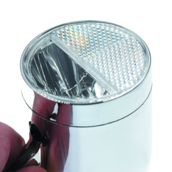 ATOO Eclairage Avant Rétro Chromé Sur Fourche De Vélo Néro -Sonnettes et klaxons pour vélo Soldes eclairage avant retro chrome sur fourche de velo nero 4