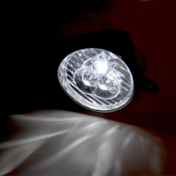 QT Cycletech Eclairage Avant Vintage 3 Leds Chromé Pour Vélo -Sonnettes et klaxons pour vélo Soldes eclairage avant vintage 3 leds chrome pour velo 2