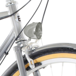 QT Cycletech Eclairage Avant Vintage 3 Leds Chromé Pour Vélo