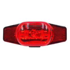 Vélo Original Eclairage Clignotant à LED Avec Catadioptre Double Pour Porte Bagages Vélo