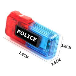 Eclairage Clignotant à Pince POLICE Pour Cycliste -Sonnettes et klaxons pour vélo Soldes eclairage clignotant a pince police pour cycliste 2