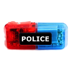 Eclairage Clignotant à Pince POLICE Pour Cycliste