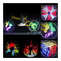 Vélo Original Eclairage Pour Roue De Vélo 96 LED - 220 Lumens -Sonnettes et klaxons pour vélo Soldes eclairage pour roue de velo 96 led 220 lumens 2