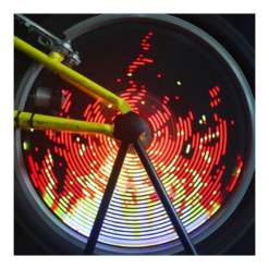 Vélo Original Eclairage Pour Roue De Vélo 96 LED - 220 Lumens -Sonnettes et klaxons pour vélo Soldes eclairage pour roue de velo 96 led 220 lumens 3