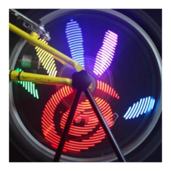 Vélo Original Eclairage Pour Roue De Vélo 96 LED - 220 Lumens -Sonnettes et klaxons pour vélo Soldes eclairage pour roue de velo 96 led 220 lumens 4