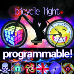 Vélo Original Eclairage Programmable Haute Luminosité Pour Roue De Vélo