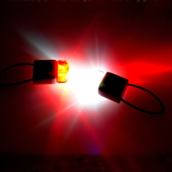 Ikzi Light Eclairage Rouge Et Blanc Pour Signalisation à Vélo -Sonnettes et klaxons pour vélo Soldes eclairage rouge et blanc pour signalisation a velo 3