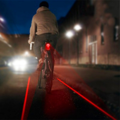 Vélo Original Eclairage Vélo Arrière Avec Laser Piste Cyclable Lumineuse