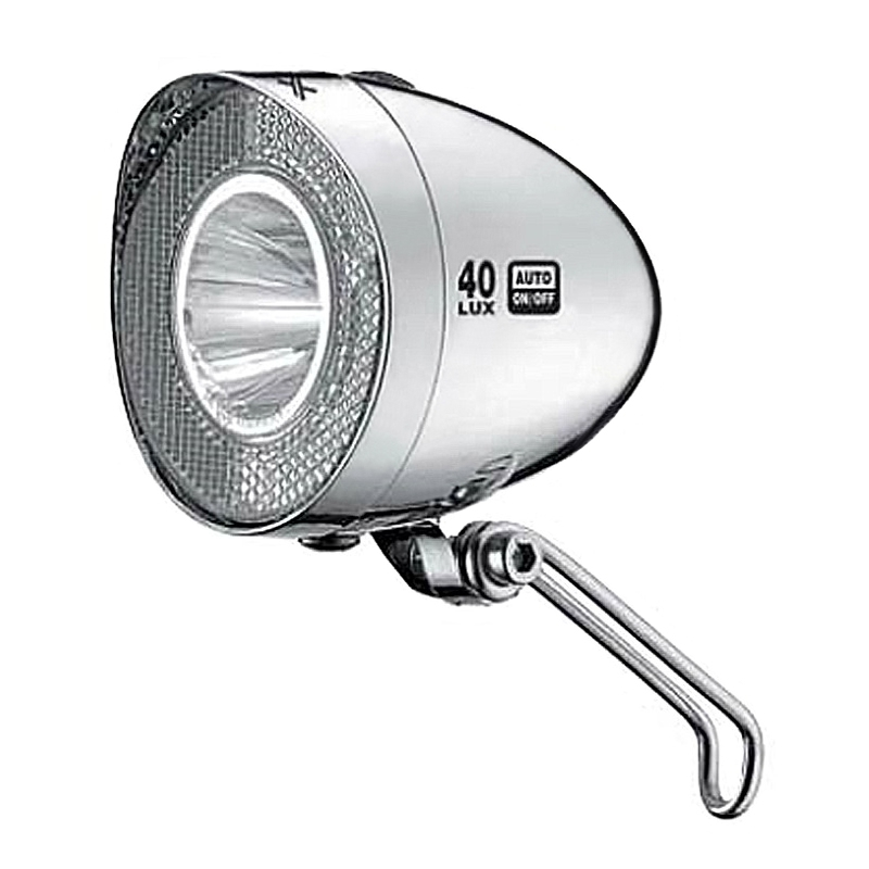 Eclairage Vélo Avant Rétro à LED Sur Dynamo XLC 1 Eclairage Vélo Avant Rétro à LED Sur Dynamo XLC