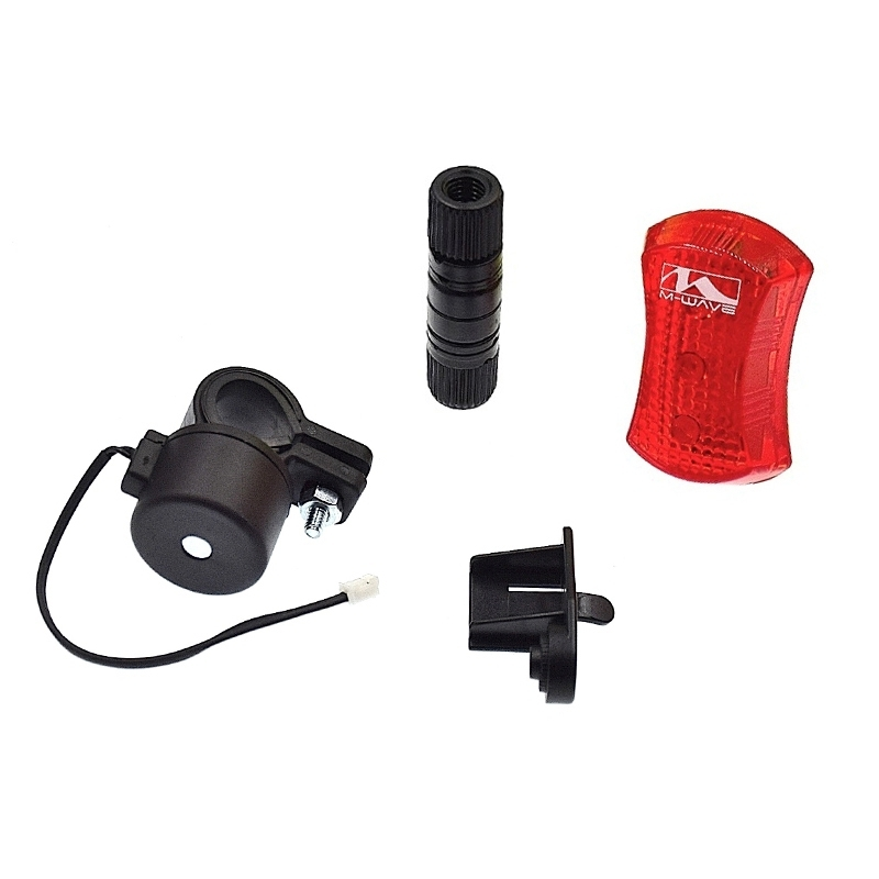 Eclairage Vélo Magnétique Arrière M-wave 3 Leds 1 Eclairage Vélo Magnétique Arrière M-wave 3 Leds