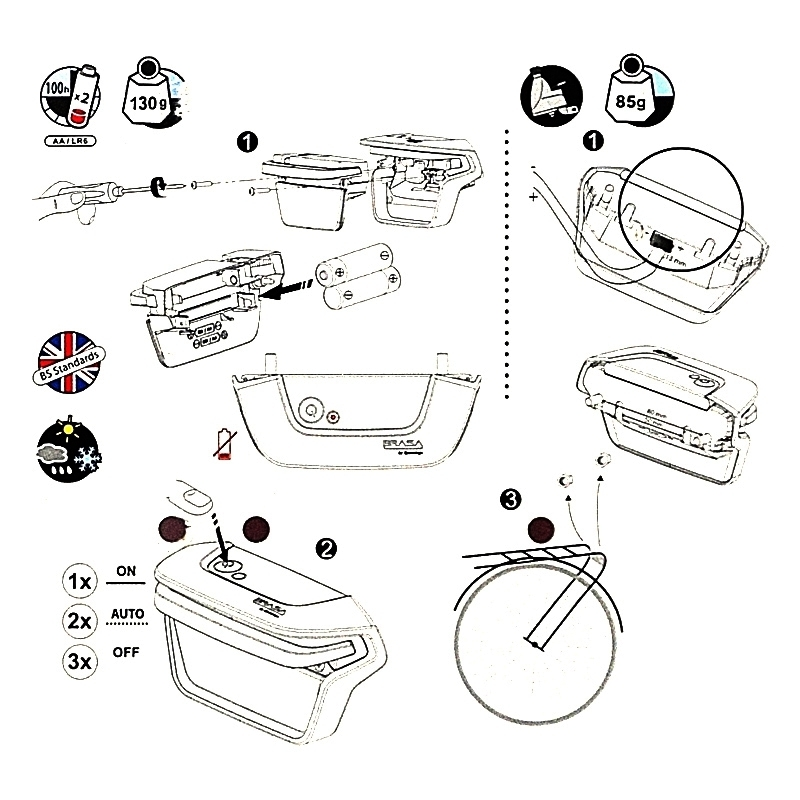 Feu Arrière BRASA SPANNINGA Xds à Dynamo, Fixation Sur Porte-bagages 3 Feu Arrière BRASA SPANNINGA Xds à Dynamo, Fixation Sur Porte-bagages – Image 3